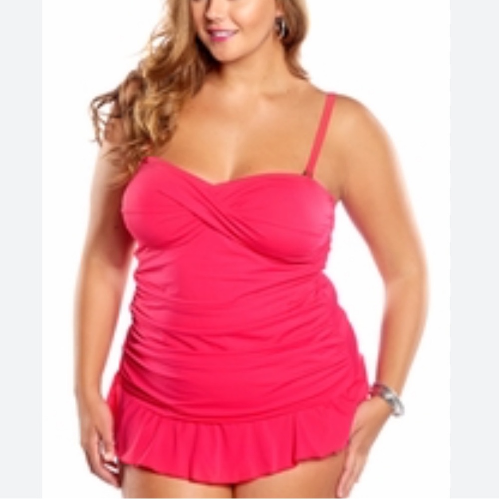 Always for Me Chic Pink Swimsuit One Piece - 22W